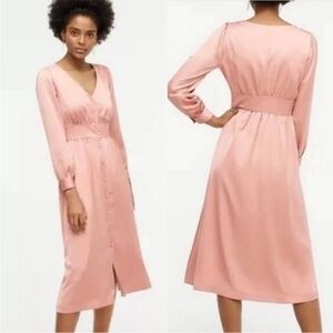 J Crew Button-front A-line midi dress size 4